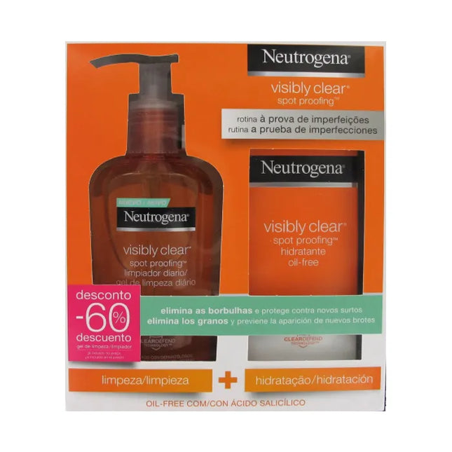 Neutrogena Visibly Clear Daily Wash 200 ml Unisex, Set 2 Pieces