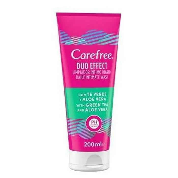 Carefree Duo Effect Intimate Cleanser Green Tea & Aloe Vera, 200 ml