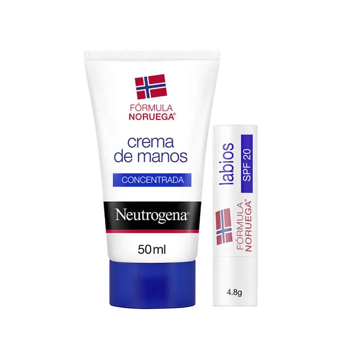 Neutrogena Scented Hand – Cream 50 ml + Lip Care Spf 20 Unisex, 4.8 g