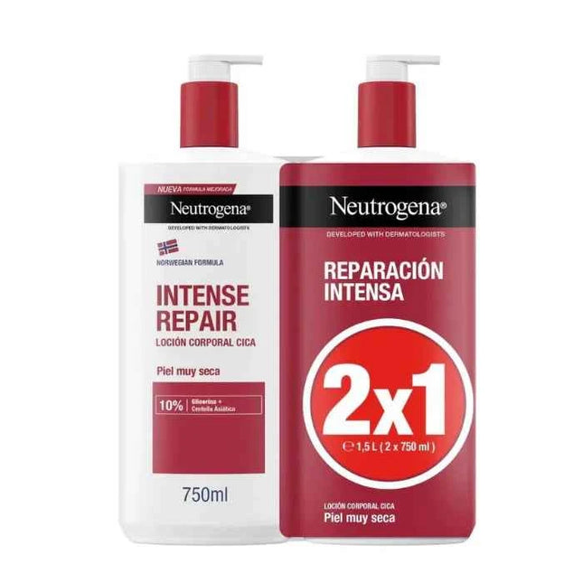Neutrogena Loción Reparación Intensa Unisex, 2x750 ml