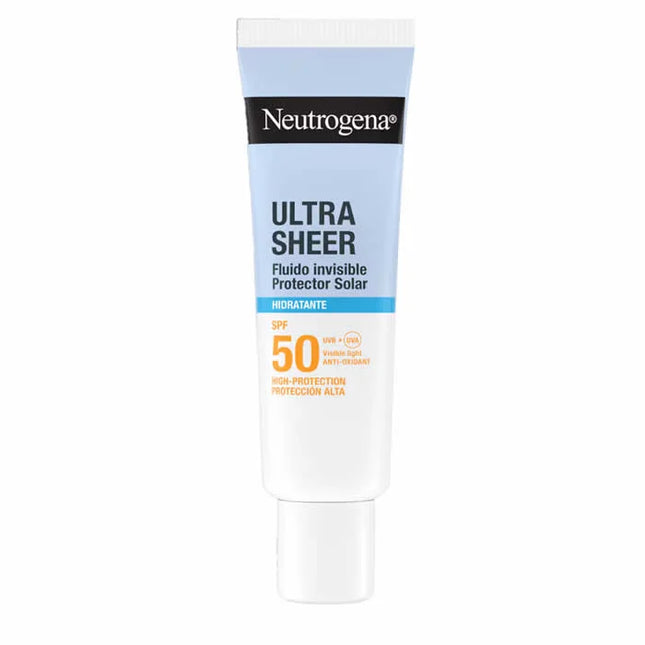 Neutrogena Ultra Sheer Invisible Fluid Sunscreen Moisturizing Spf50 Unisex, 50 ml
