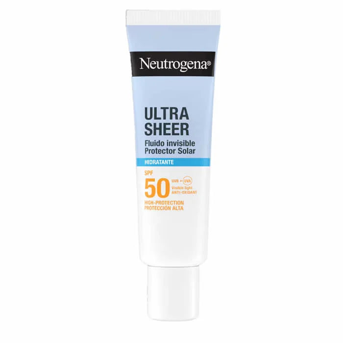 Neutrogena Ultra Sheer Invisible Fluid Sunscreen Moisturizing Spf50 Unisex, 50 ml