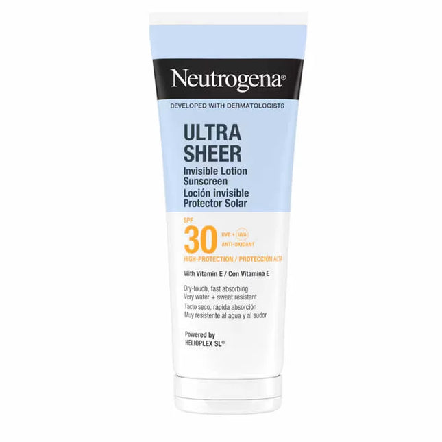 Neutrogena Ultra Sheer Loción Invisible – Lotion Suscreen Spf30 Unisex, 200 ml