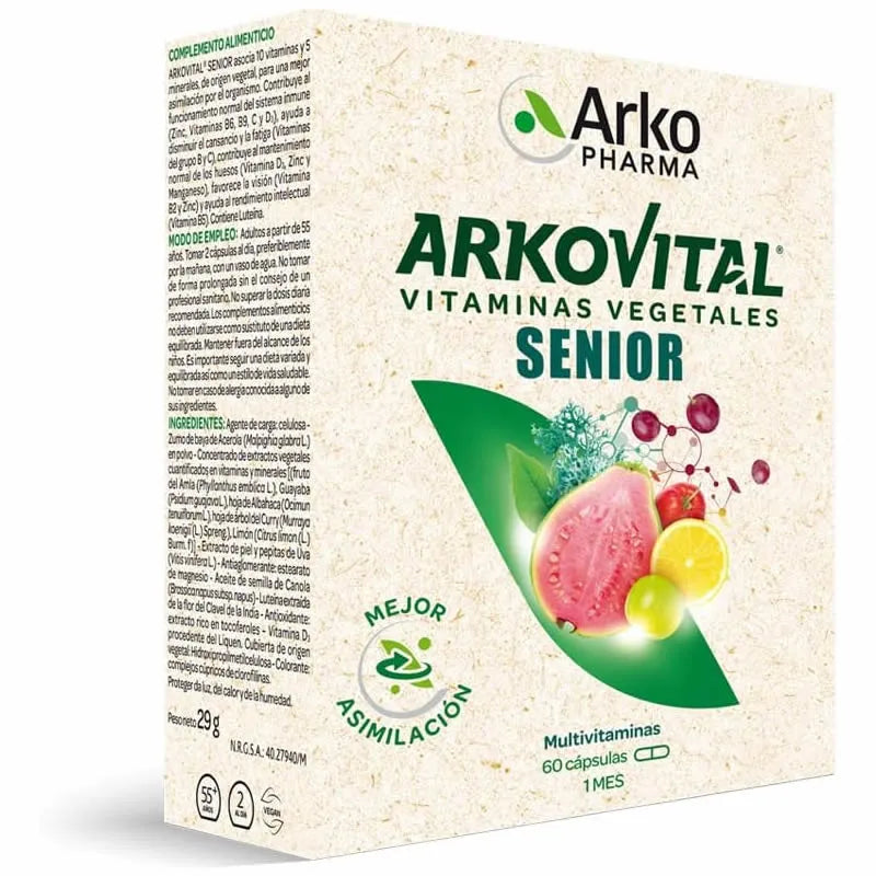 Arkopharma Arkovital Vitamins & Minerals Senior 50+, 60 capsules
