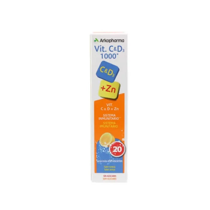 Arkopharma Vitamin C and D3 1000mg, 20 tablets