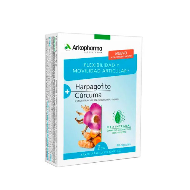 Arkopharma Harpagofito and Turmeric, 40 capsules
