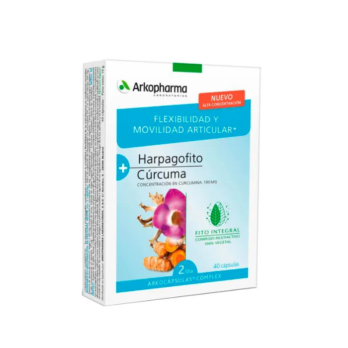 Arkopharma Harpagofito and Turmeric, 40 capsules