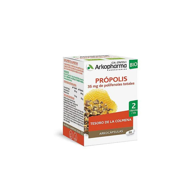 Arkopharma Arkocápsulas Propolis, 80 capsules