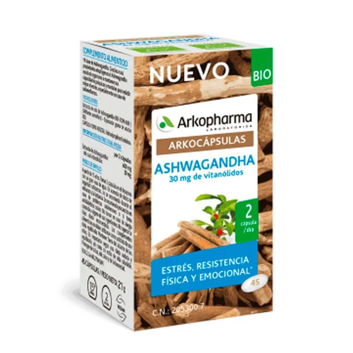 Arkopharma Arkocapsulas Ashwagandha Bio, 45 capsules