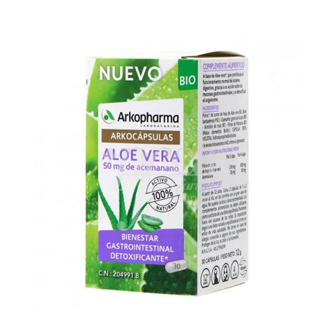 Arkopharma Arkocapsulas Aloe Vera Bio, 30 capsules