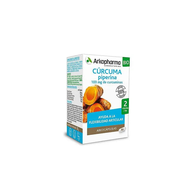 Arkopharma Turmeric Piperine, 80 capsules
