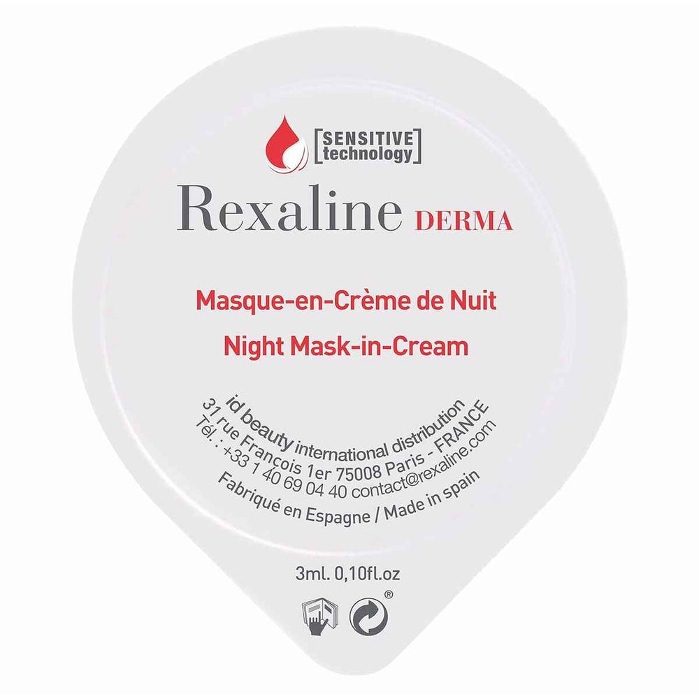 Rexaline Derma Night Mask-In – Cream Unisex, 6 X 3 ml