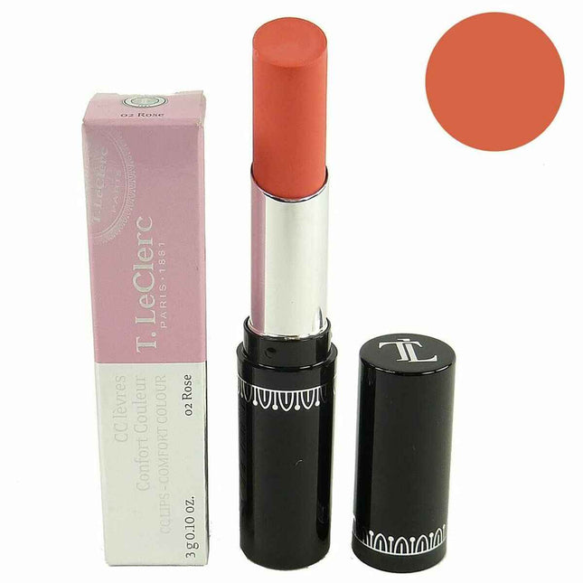 T.leclerc Leclerc Barra Labios Cc 02 Rose Unisex, 3 g