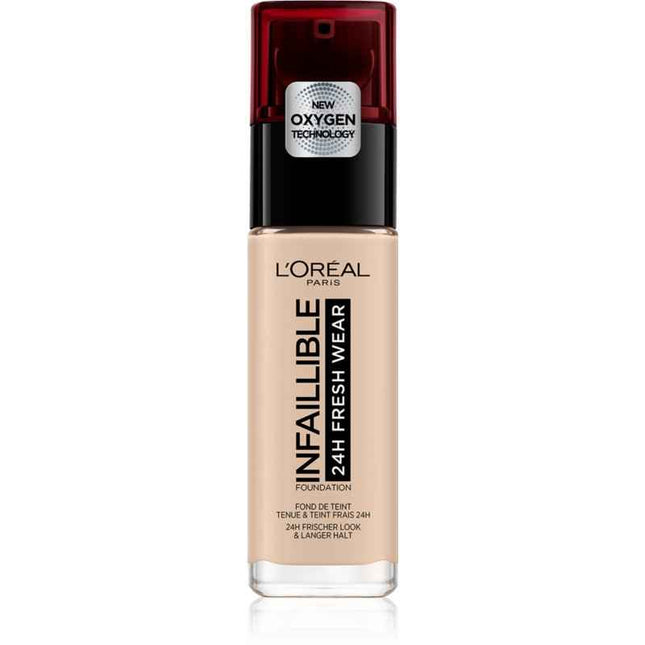 L`Oreal Paris L'Oreal Paris Infaillible 24H – Liquid Foundation, 015, Light Beige, SPF 25, 30 ml