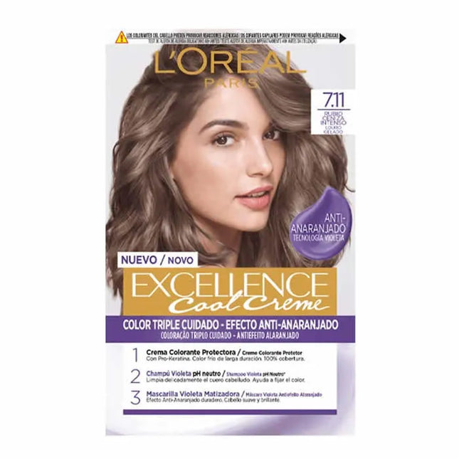 L'oreal Professionnel L'Oreal Excellence Cool Creme 7.11 Unisex, 192 ml
