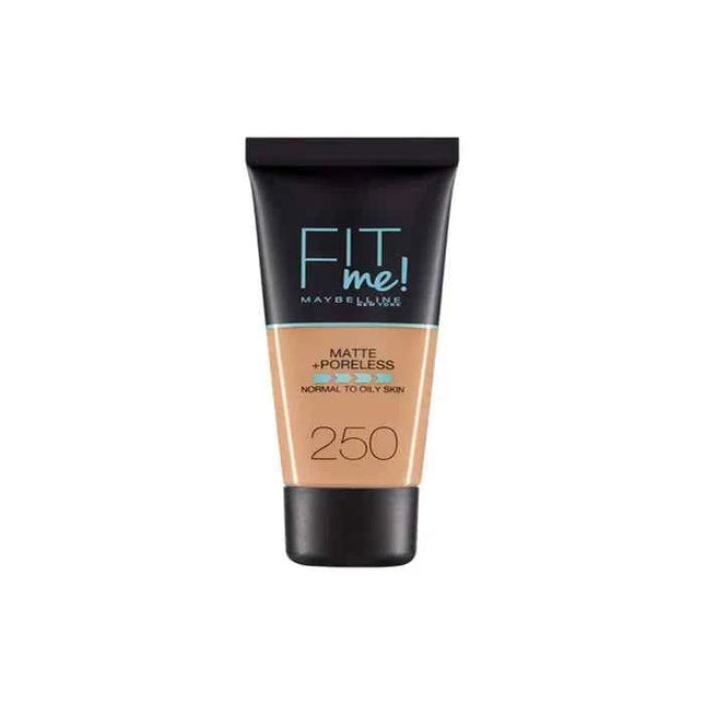 Maybelline Fit Me Matte Poreless – Foundation 250 Sun Beige Unisex