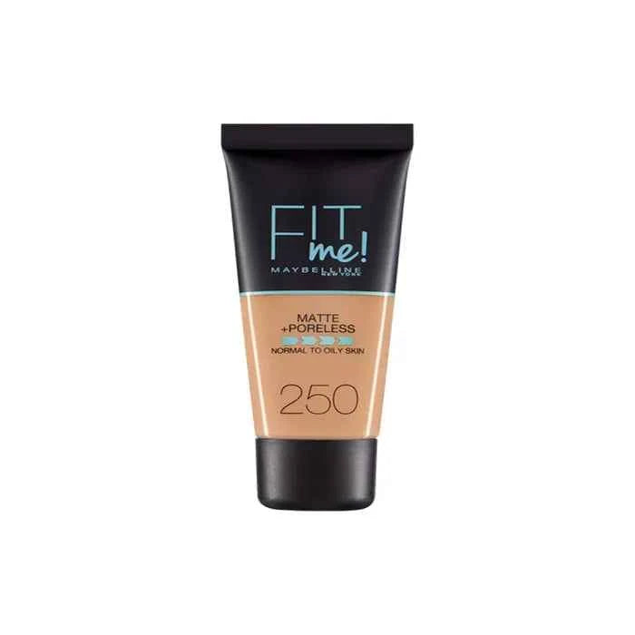Maybelline Fit Me Matte Poreless – Foundation 250 Sun Beige Unisex