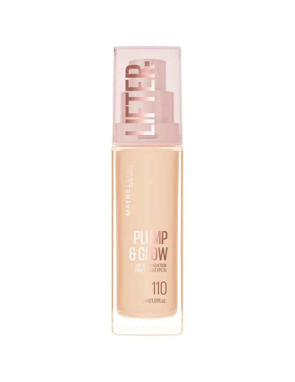Maybelline Lifter Plump y Glow Base 110 Unisex, 30 ml