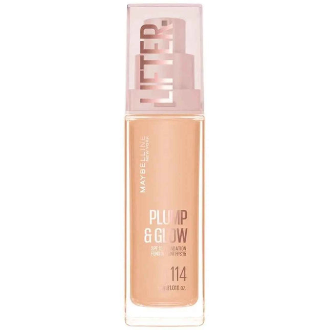 Maybelline Lifter Plump y Glow Base 114 Unisex, 30 ml