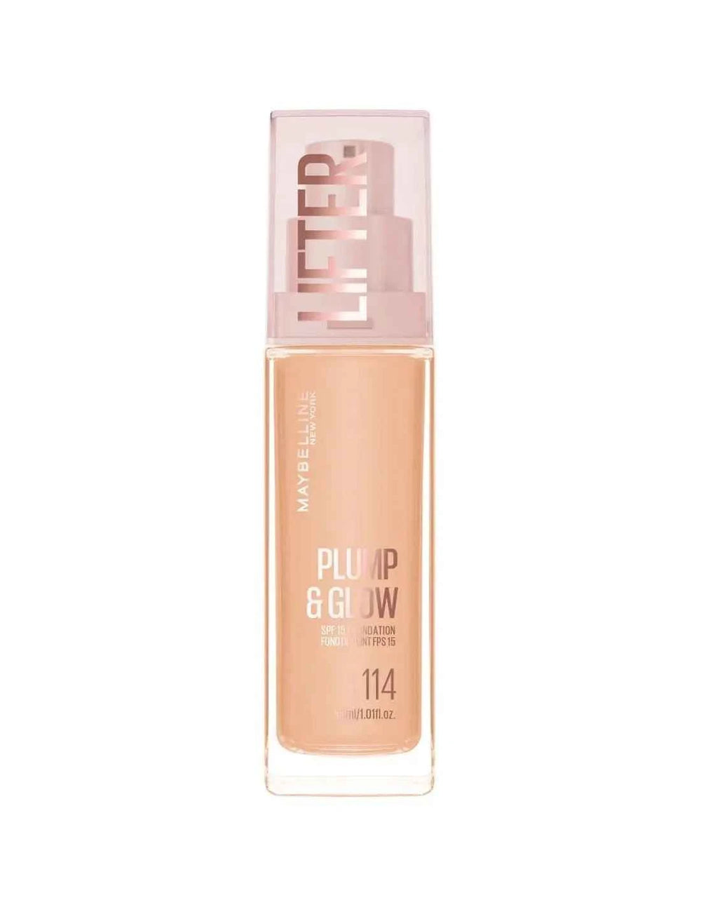 Maybelline Lifter Plump y Glow Base 114 Unisex, 30 ml