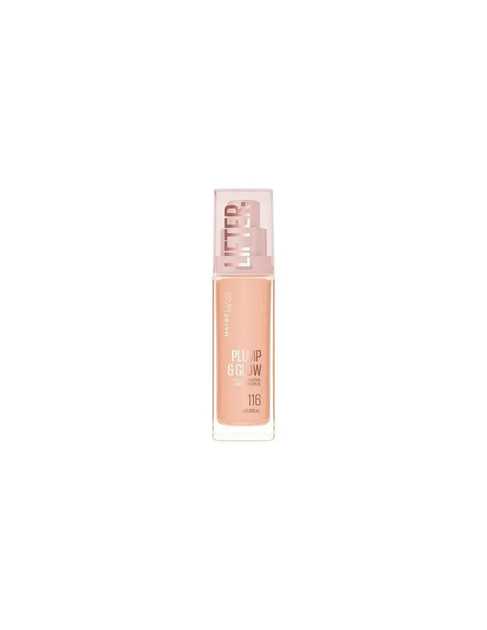 Maybelline Lifter Plump y Glow Base 116 Unisex, 30 ml