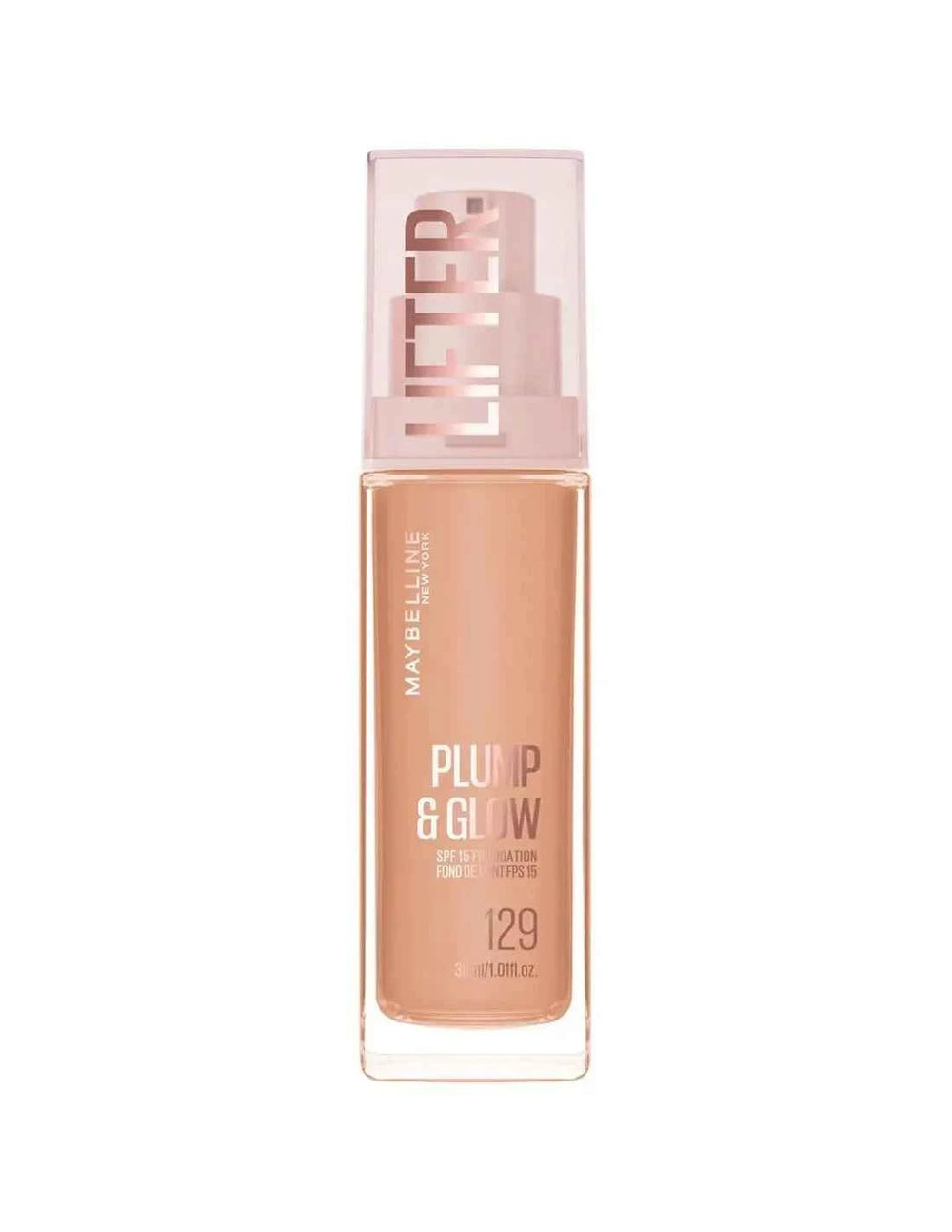 Maybelline Lifter Plump y Glow Base 129 Unisex, 30 ml