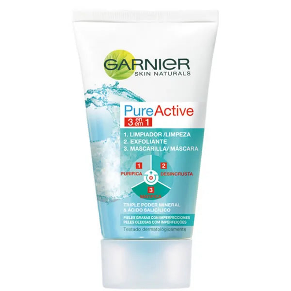 Garnier Active 3 In 1 Cleansing – Gel Unisex, 150 ml