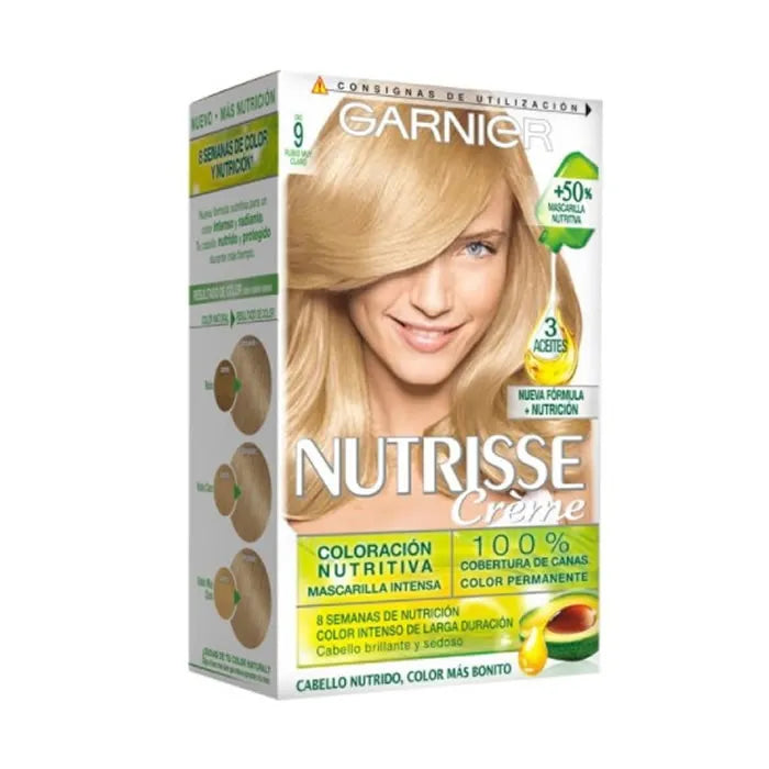 Garnier Nutrisse Crème Nourishing Color 9 Very Light Blonde Unisex
