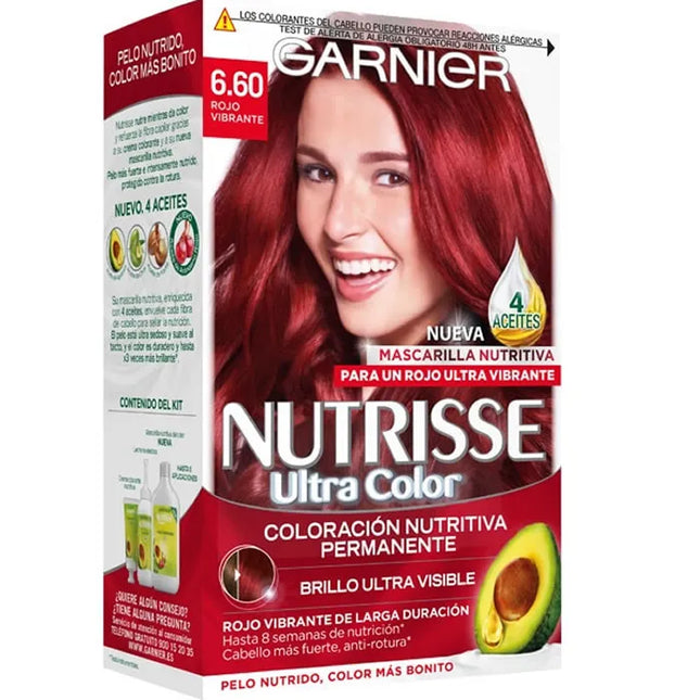 Garnier Tinte Pelo Nutrisse 6,60 Rojo Intenso Unisex