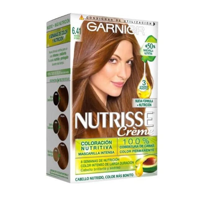 Garnier Nutrisse Crème Nourishing Color 6.41 Intense Brown Unisex