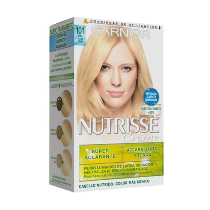 Garnier Nutrisse Crème Nourishing Color 101 Platinum Ash Blonde Unisex