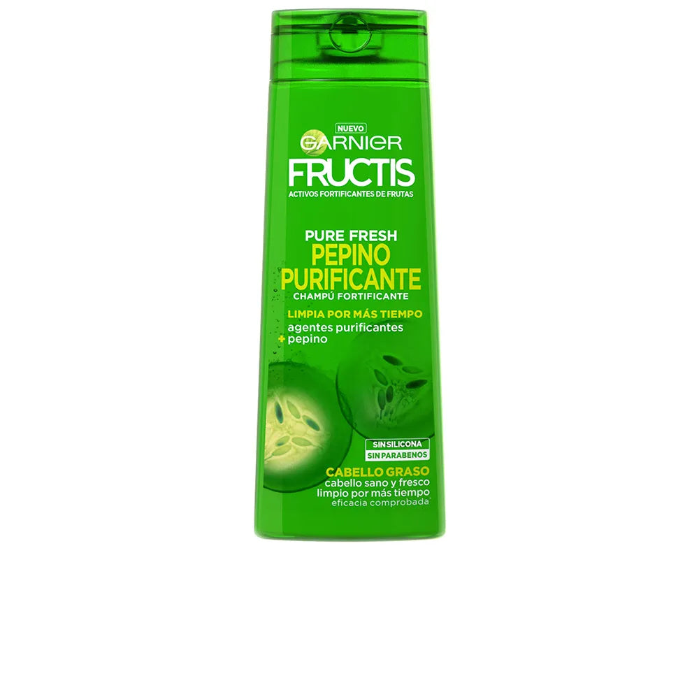 Garnier Fructis Pure Fresh Cucumber Purifying – Shampoo Unisex, 360 ml
