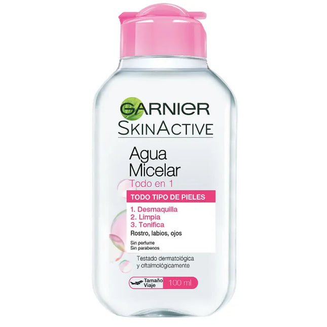 Garnier SkinActive Micellar Water All In 1 Travel Format Unisex, 100 ml