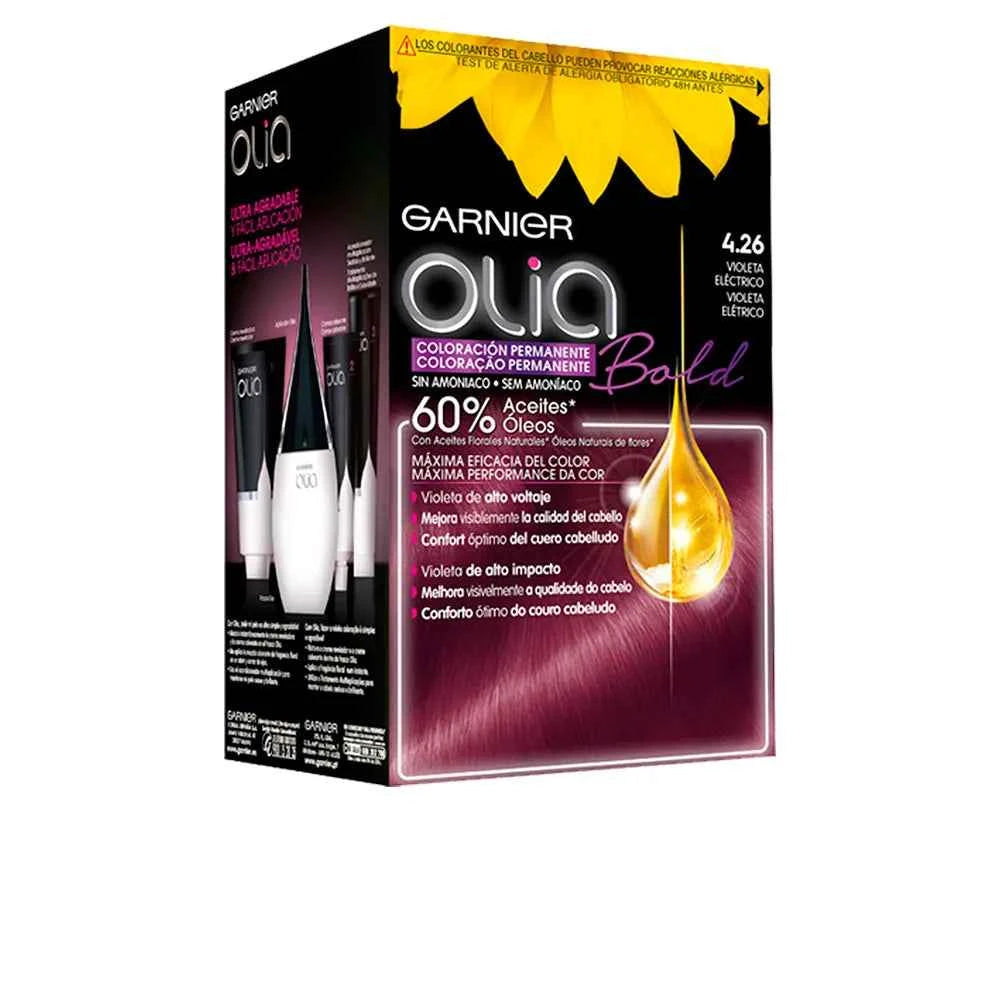 Garnier Olia Coloración Permanente 4,26-Violeta Eléctrico 4 Piezas Unisex