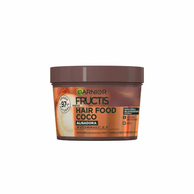 Garnier Fructis Hair Food Coco Smoothing Mask Unisex, 390 ml