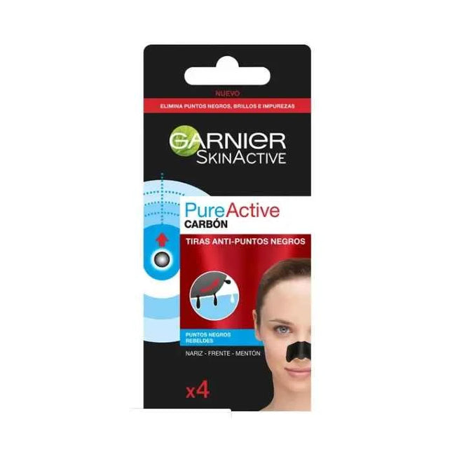 Garnier PureActive Anti-Blackheads Strip x4 Unisex