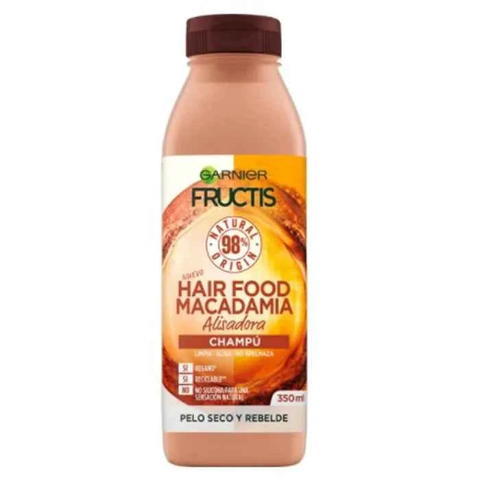 Garnier Fructis Hair Food Macadamia Straightening – Shampoo Unisex, 350 ml