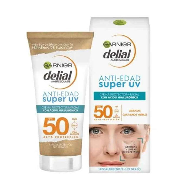 Delial Anti-Aging Super UV Facial Protective – Cream Spf50 Unisex, 50 ml