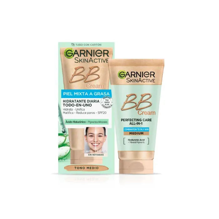 Garnier Bb Cream Combination To Oily Skin Medium Unisex, 50 ml