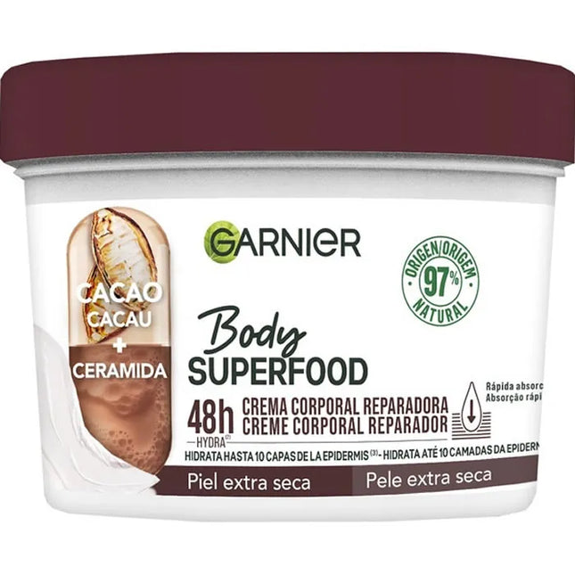 Garnier Body Superfood Cocoa Repair Body – Cream Unisex, 380 ml