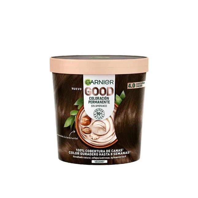 Garnier Good Coloración Permanente 4,0 Castaño Cacao 1 U Unisex