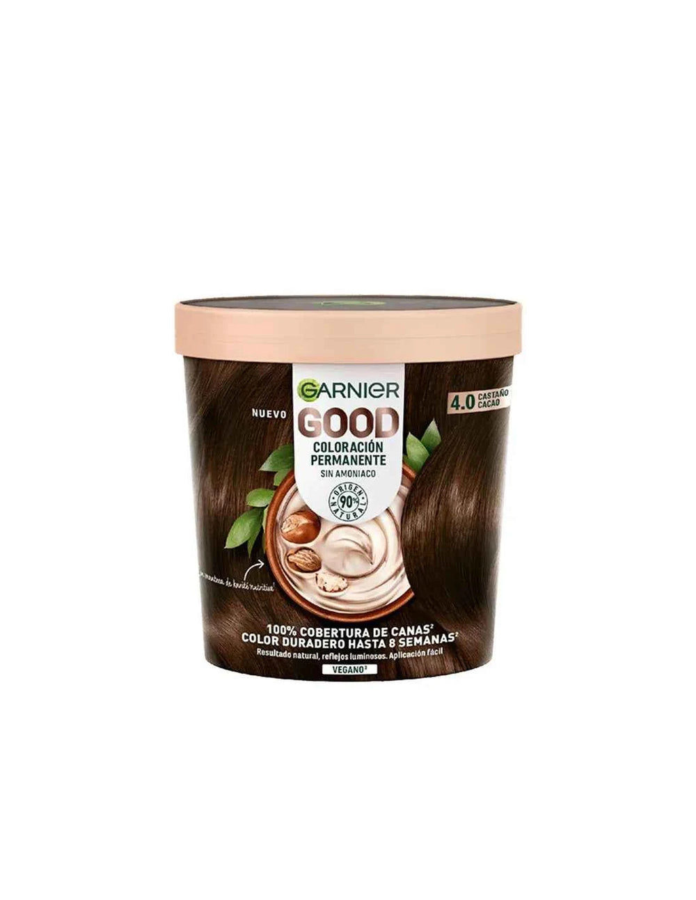 Garnier Good Coloración Permanente 4,0 Castaño Cacao 1 U Unisex