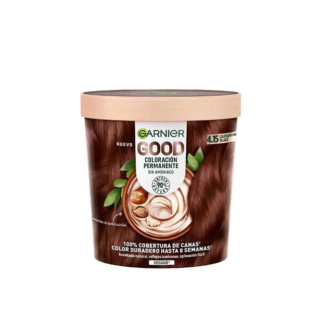 Garnier Good Coloración Permanente 4,15 Castaño Glacé 1 U Unisex