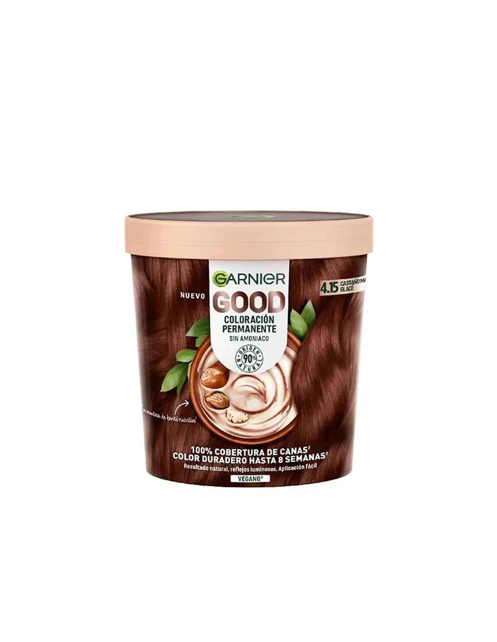 Garnier Good Coloración Permanente 4,15 Castaño Glacé 1 U Unisex