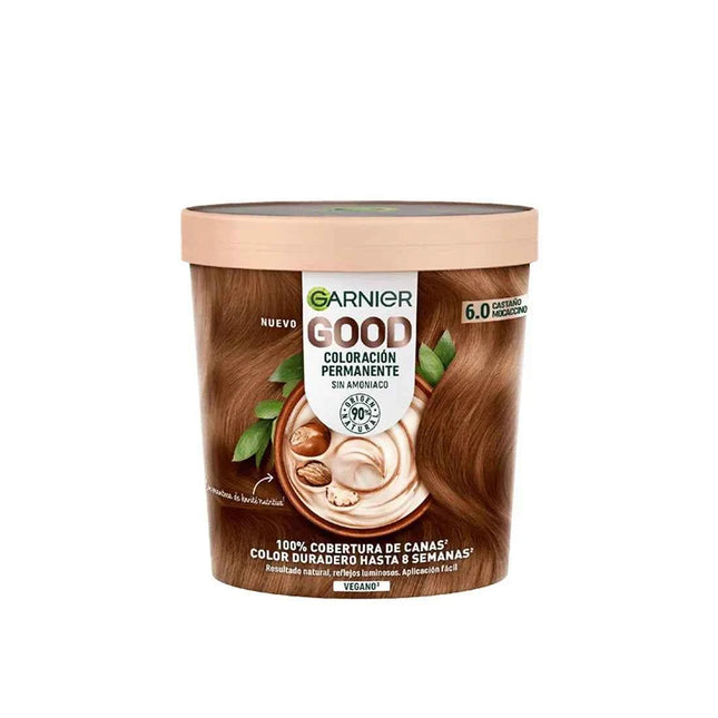 Garnier Good Coloración Permanente 6,0 Castaño Mocaccino 1 U Unisex