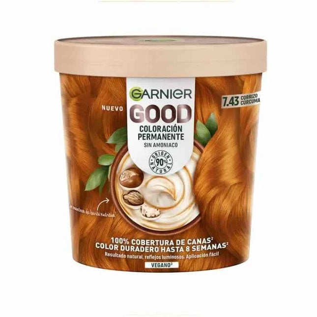 Garnier Good Coloración Permanente Sin Amoníaco 7.43 Cobrizo Cúrcuma Unisex