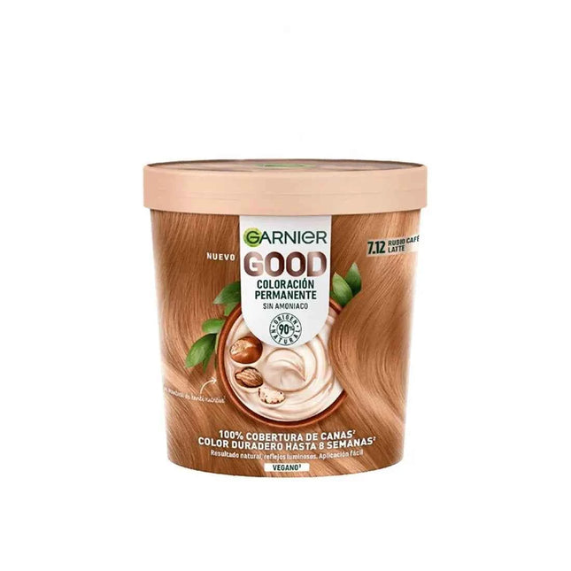 Garnier Good Coloración Permanente 7,12 Rubio Café Latte 1 U Unisex