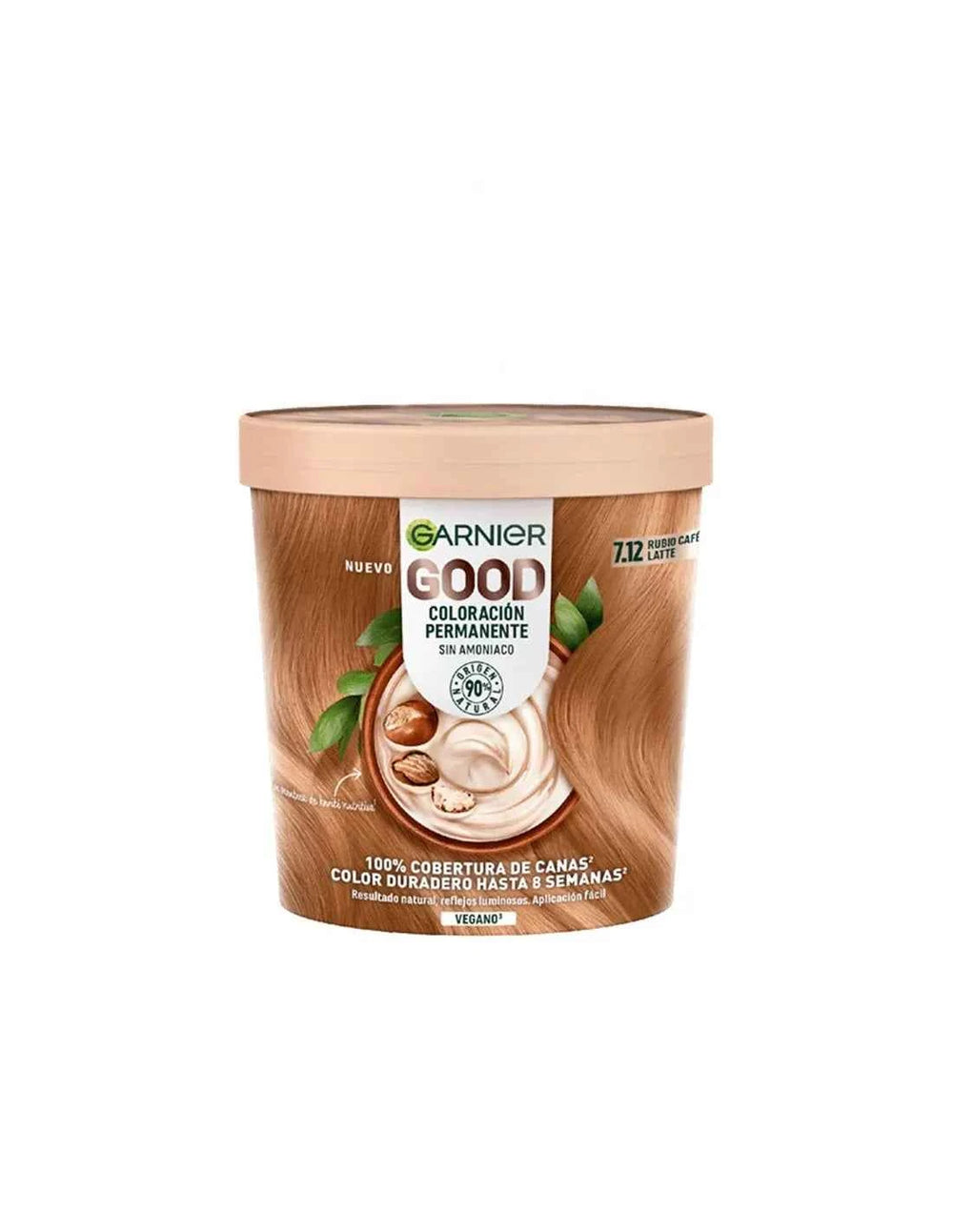 Garnier Good Coloración Permanente 7,12 Rubio Café Latte 1 U Unisex