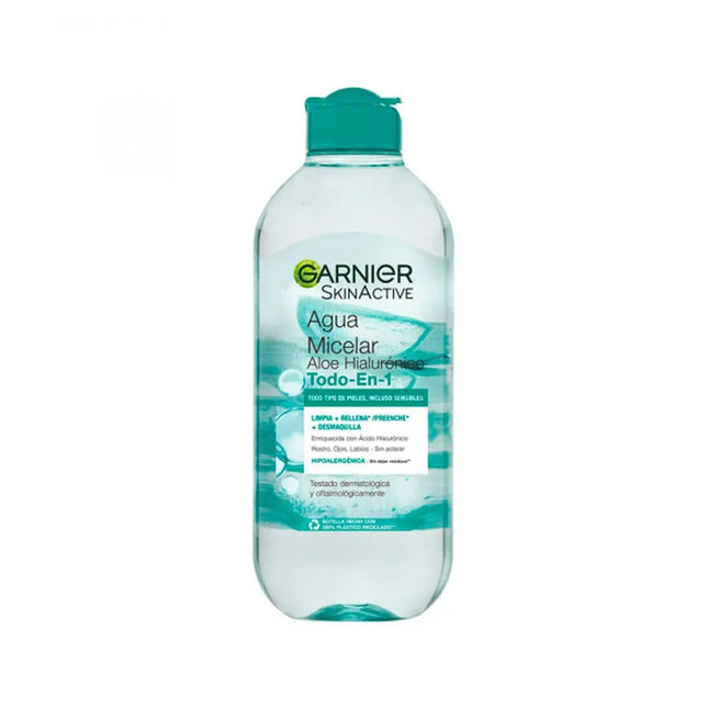 Garnier Skinactive Aloe Hialurónico Agua Micelar Todo En 1 Unisex, 400 ml