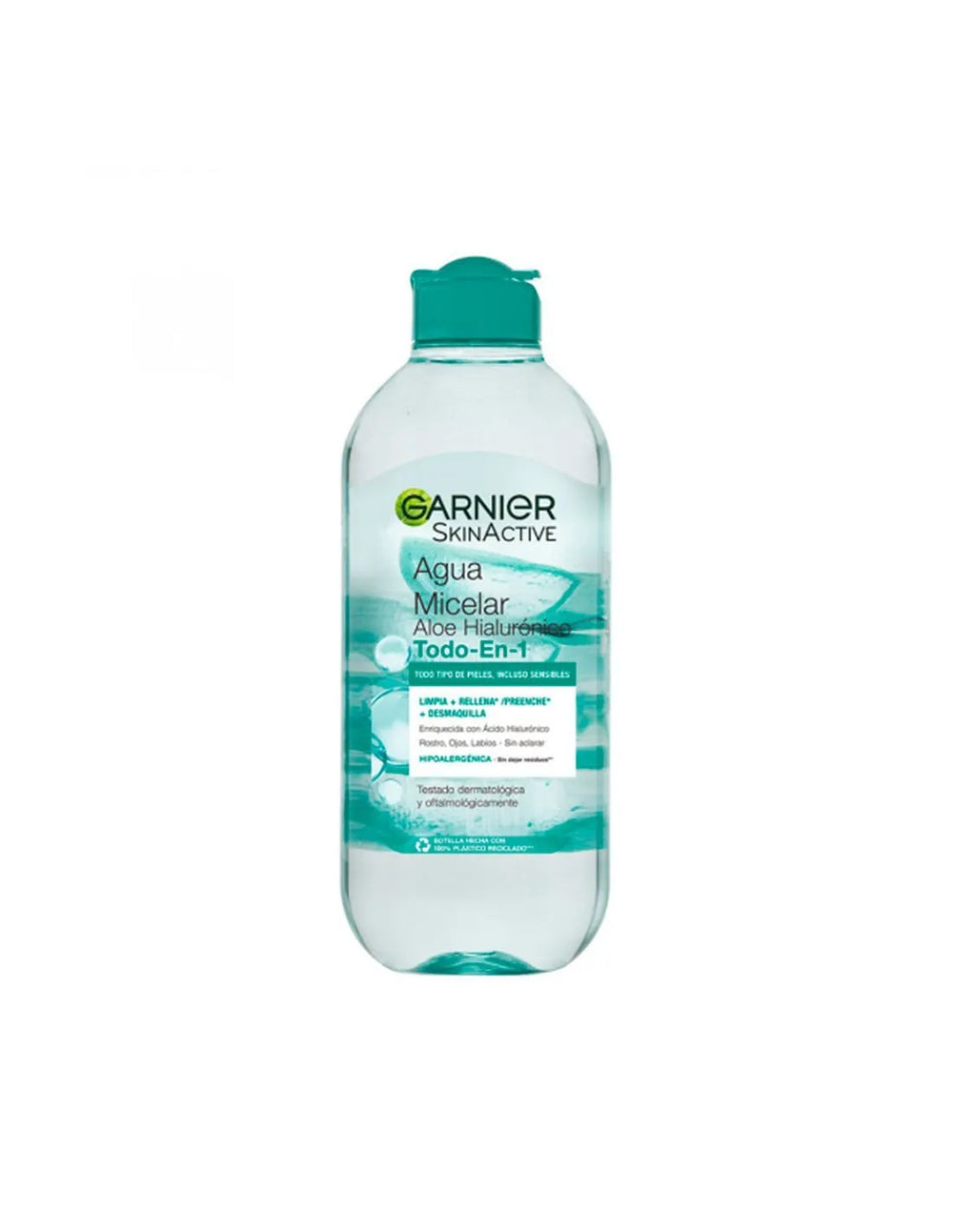Garnier Skinactive Aloe Hialurónico Agua Micelar Todo En 1 Unisex, 400 ml